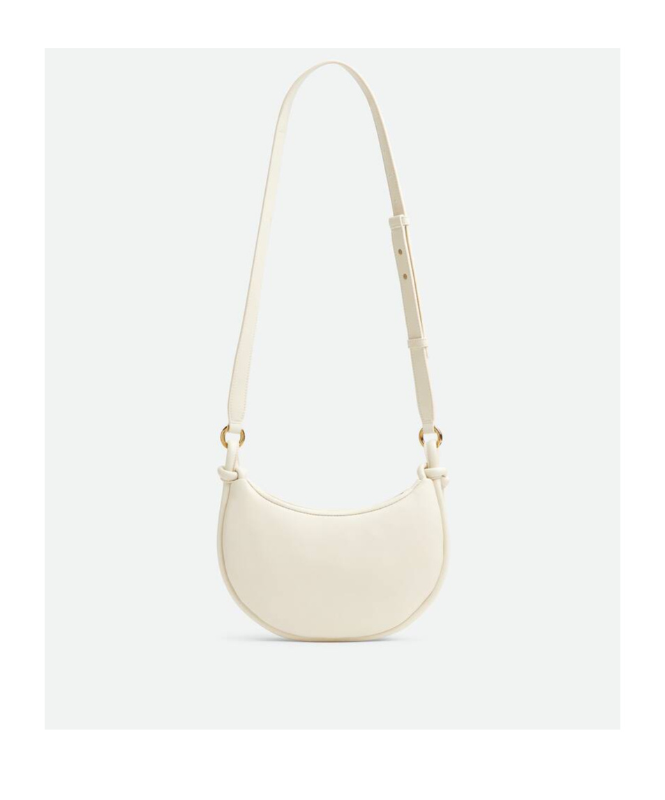 Bottega Veneta Gemelli Messenger Crossbody Bag In White