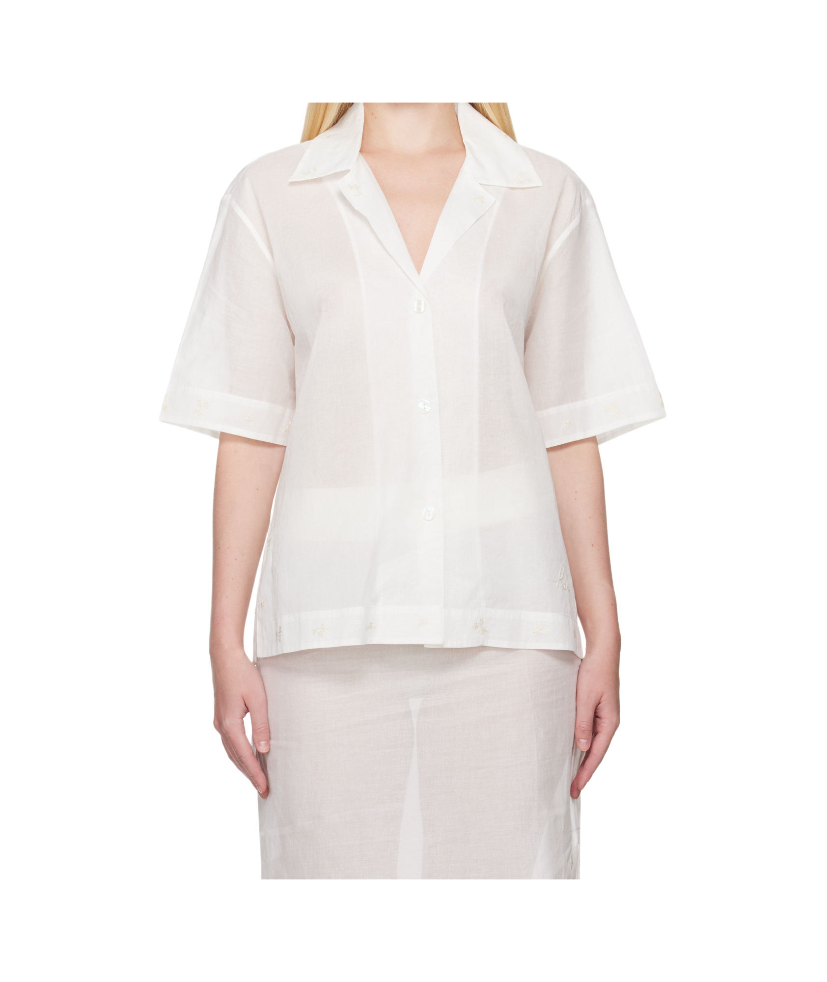 Rohe Lapel Shirt In White