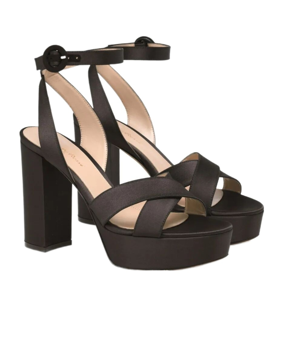 Gianvito Rossi Crepe Satin Sandals T.070 Shoes