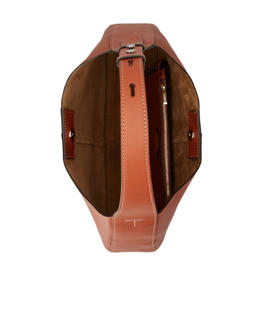 Tod's Di Ba Small Hobo Handbag In Brown