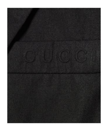 Gucci Double-breasted Jacket In Black