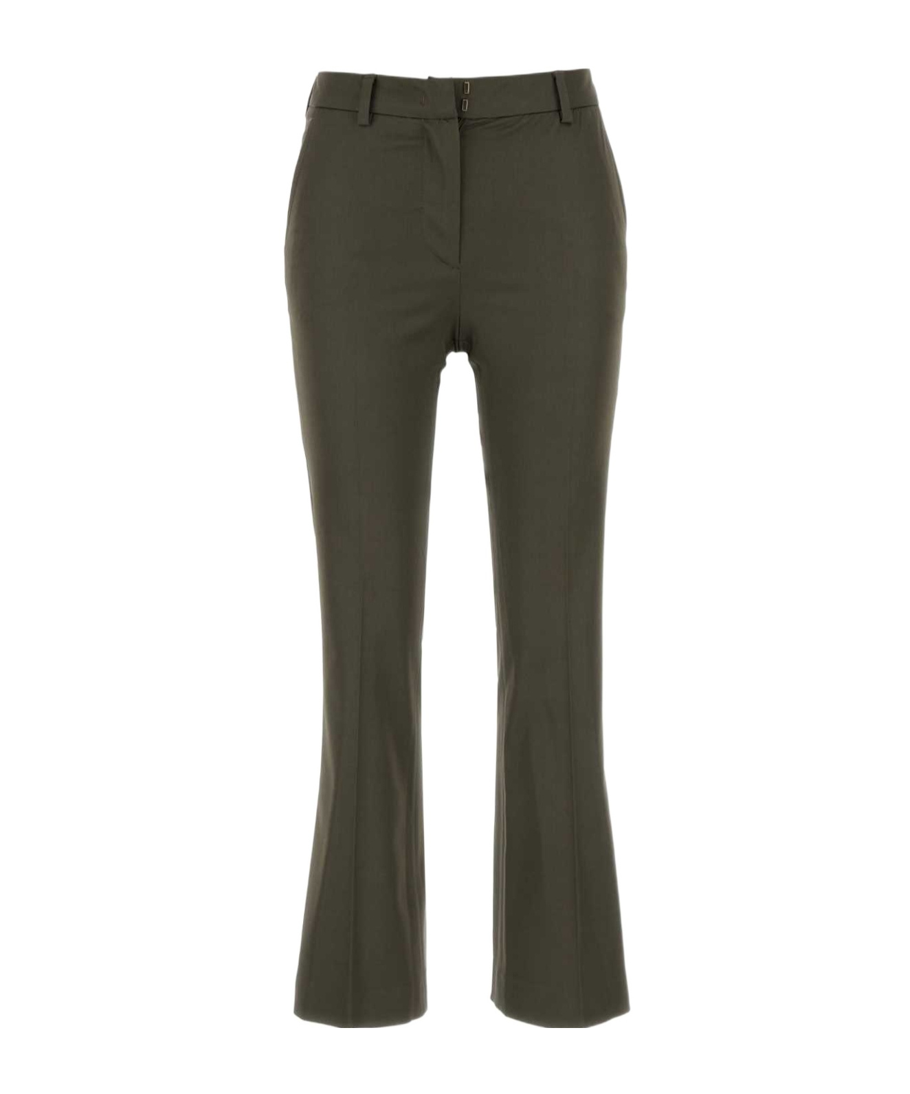 Pt Pantaloni Flared Tailored Trousers In Green