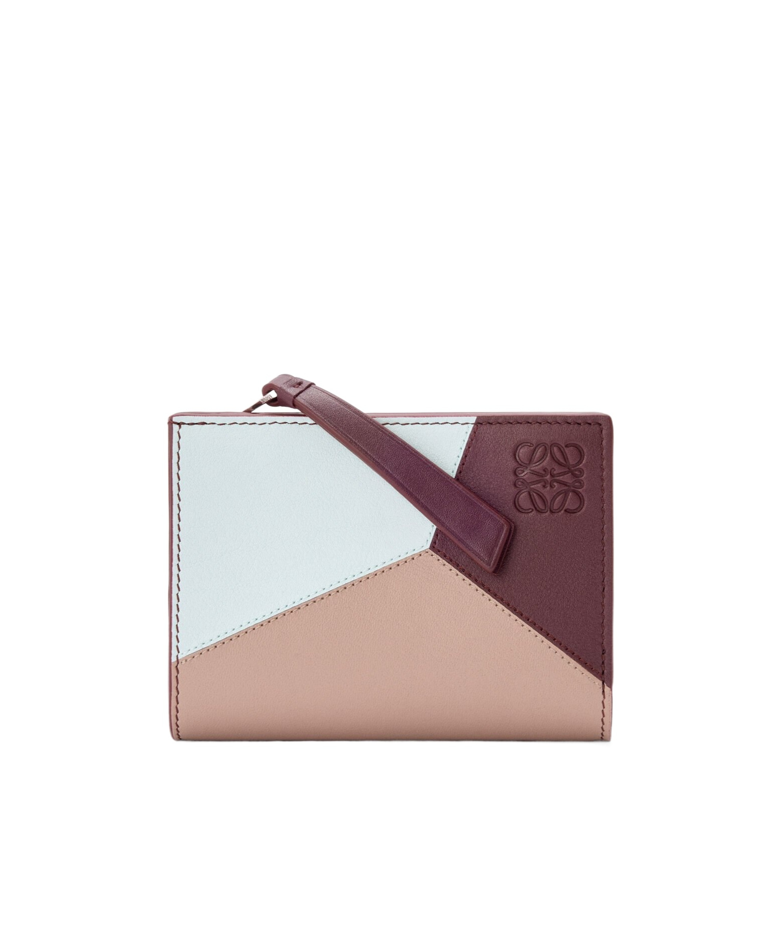 Loewe Snap Wallet In Burgundy