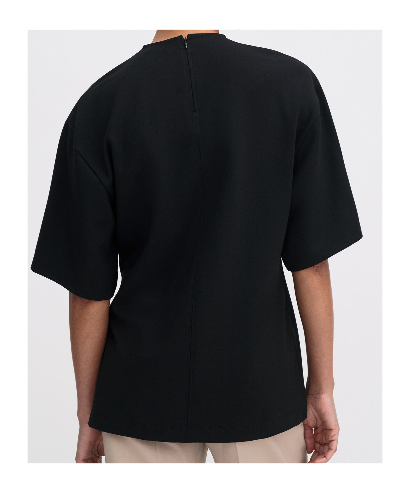 Filippa K Heavy Jersey Oversized Top In Black
