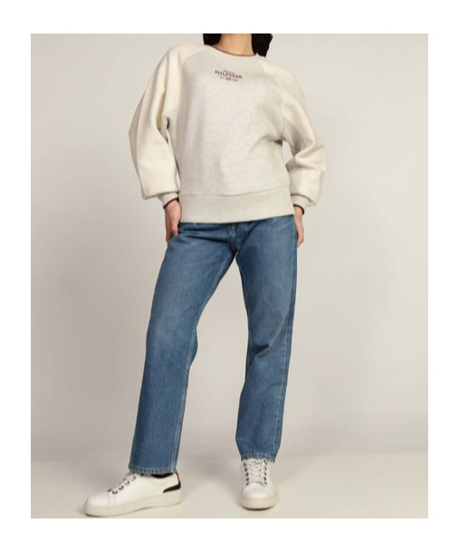 Tommy Hilfiger Logo Sweatshirt In Nude