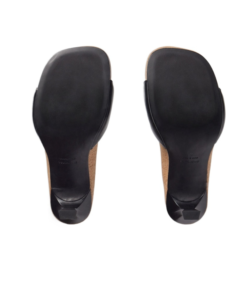 Balenciaga Scholl Collaboration Sandals Buckle Detail In Black