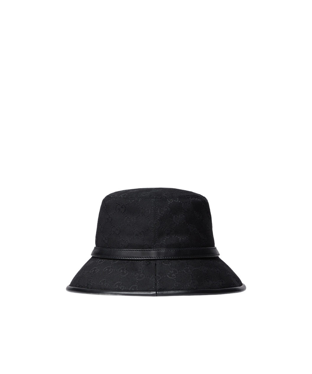 Gucci Gg Monogram Cotton Bucket Hat In Black