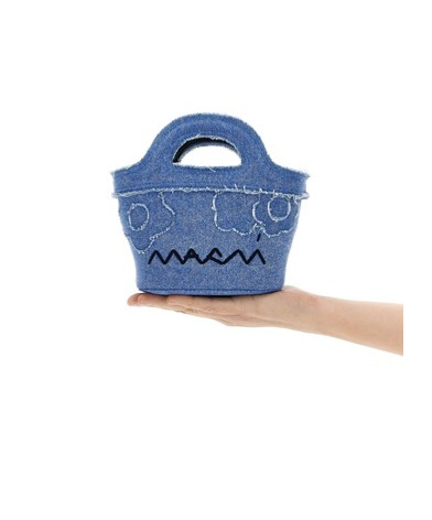 Shop Marni Tropicalia Micro Tote Bag In Blue