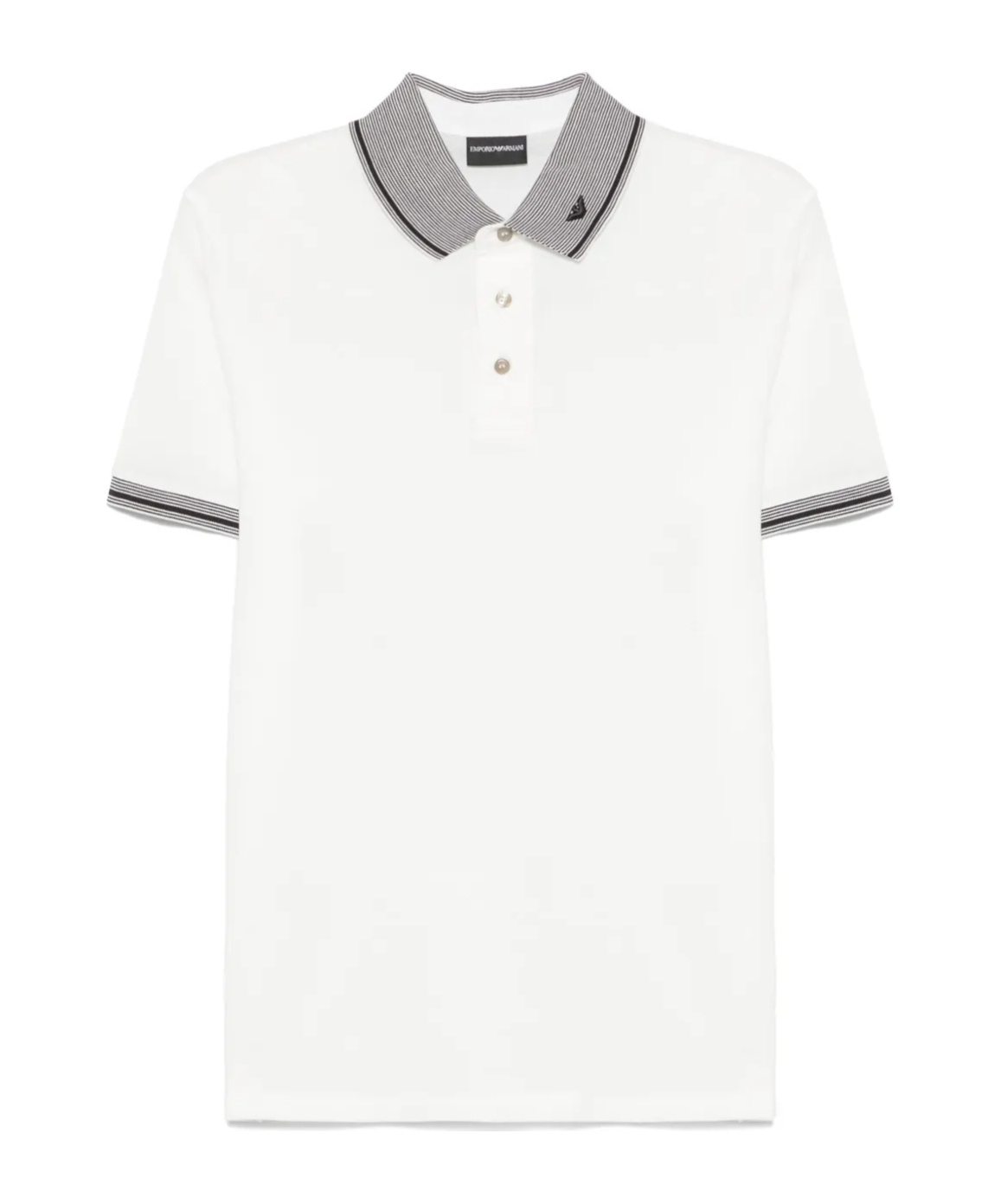 Emporio Armani Men's Piquã© Polo Shirt In White