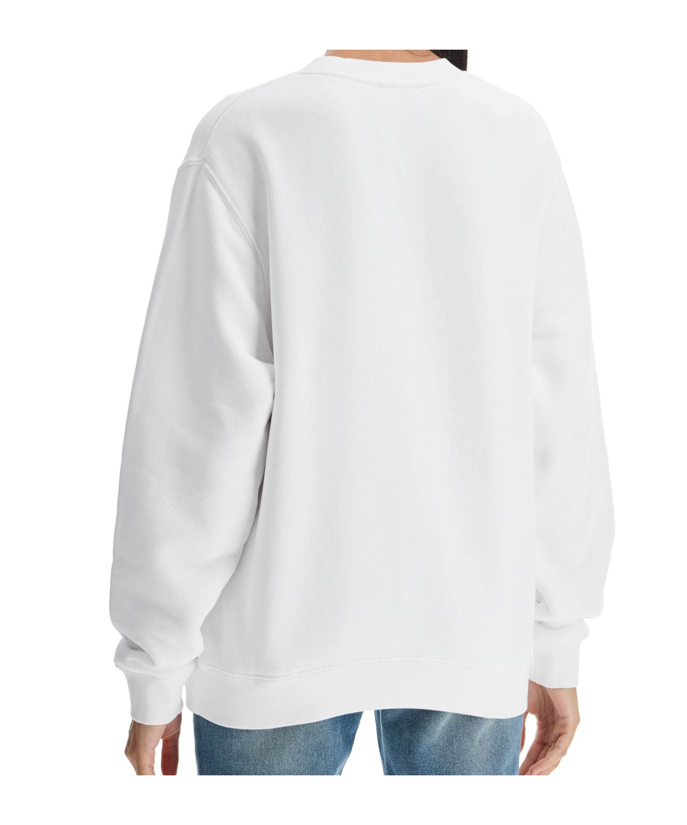 Off-white Crewneck Sweatshirt With In White