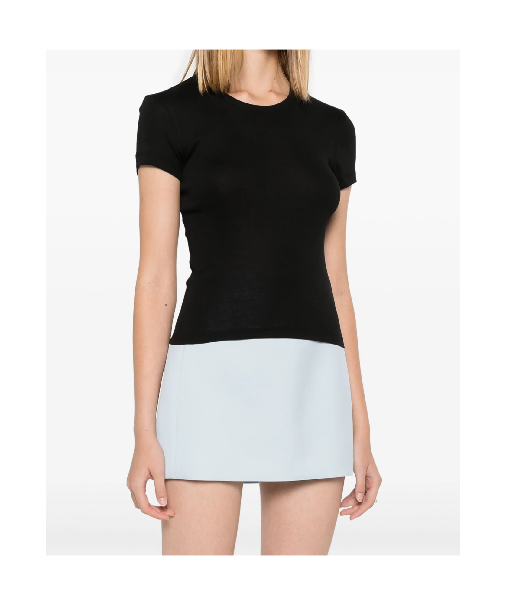 Wardrobe.nyc Round Neck Short Sleeve T-shirt