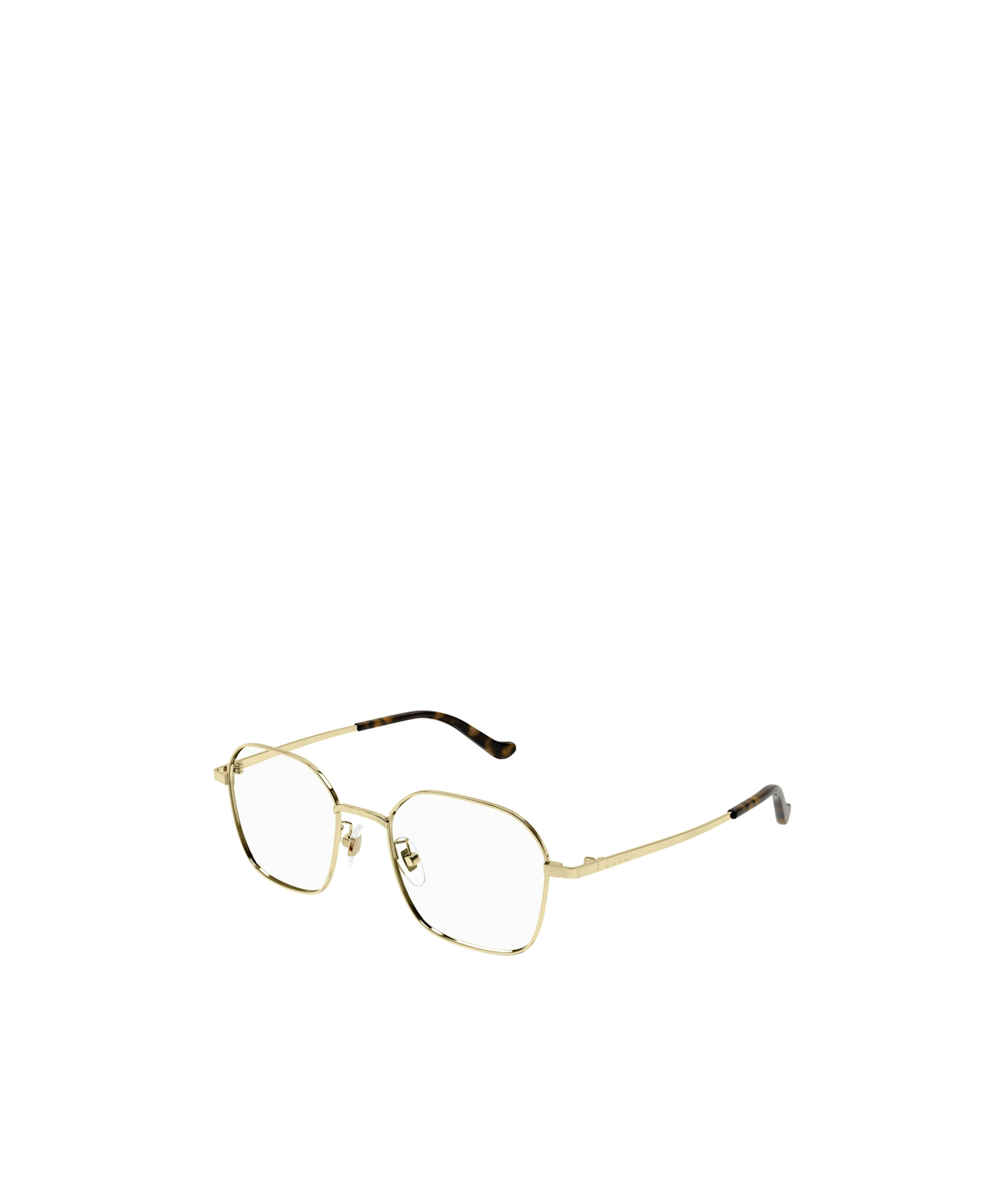 Gucci Geometric-frame Glasses In Nude