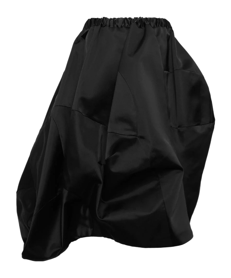 Comme Des Garçons Bubble-hem Skirt In Black