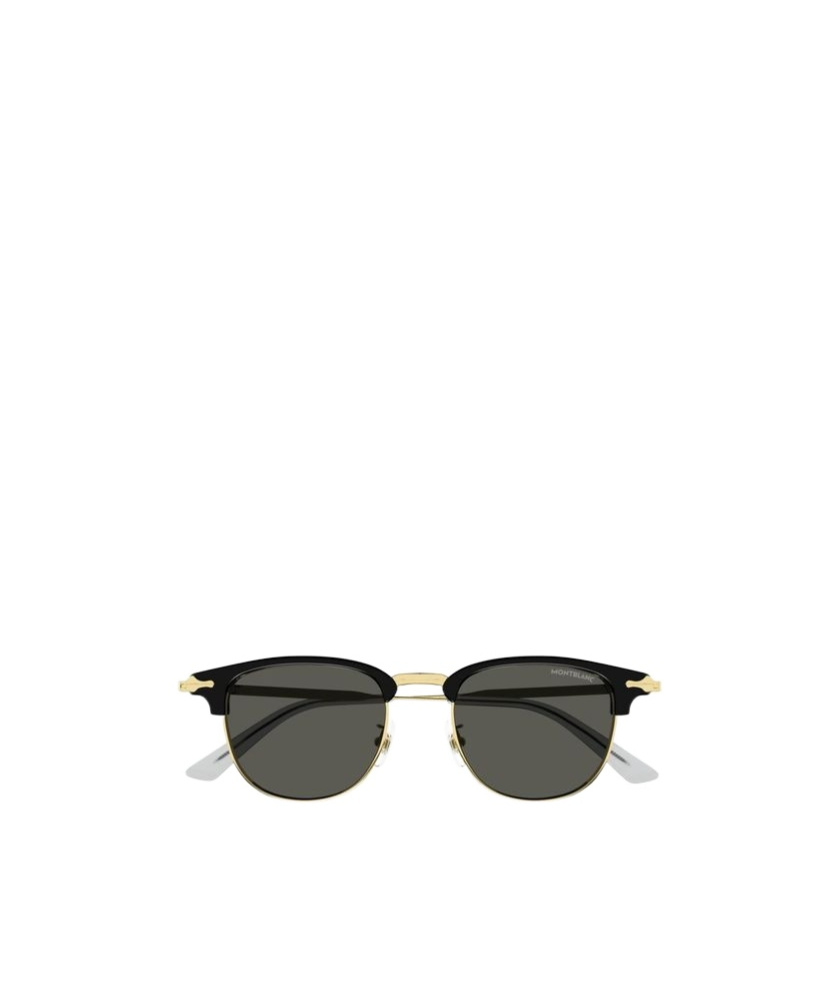 Montblanc Square-frame Sunglasses In Black