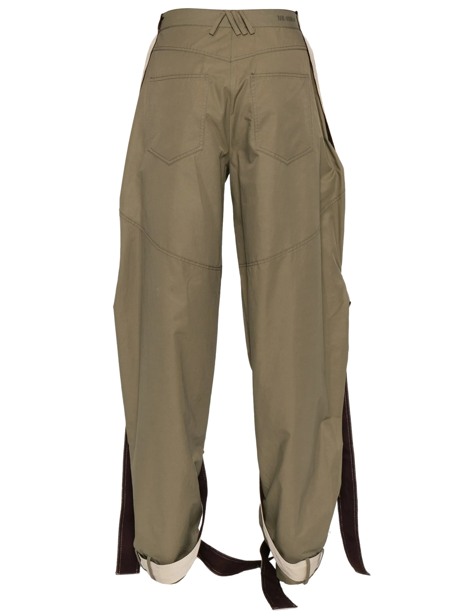 Attico Belt Loops Slacks In Green