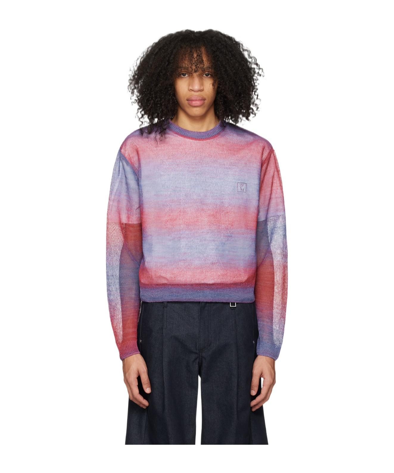 Wooyoungmi Graded Striped Sweater In Black