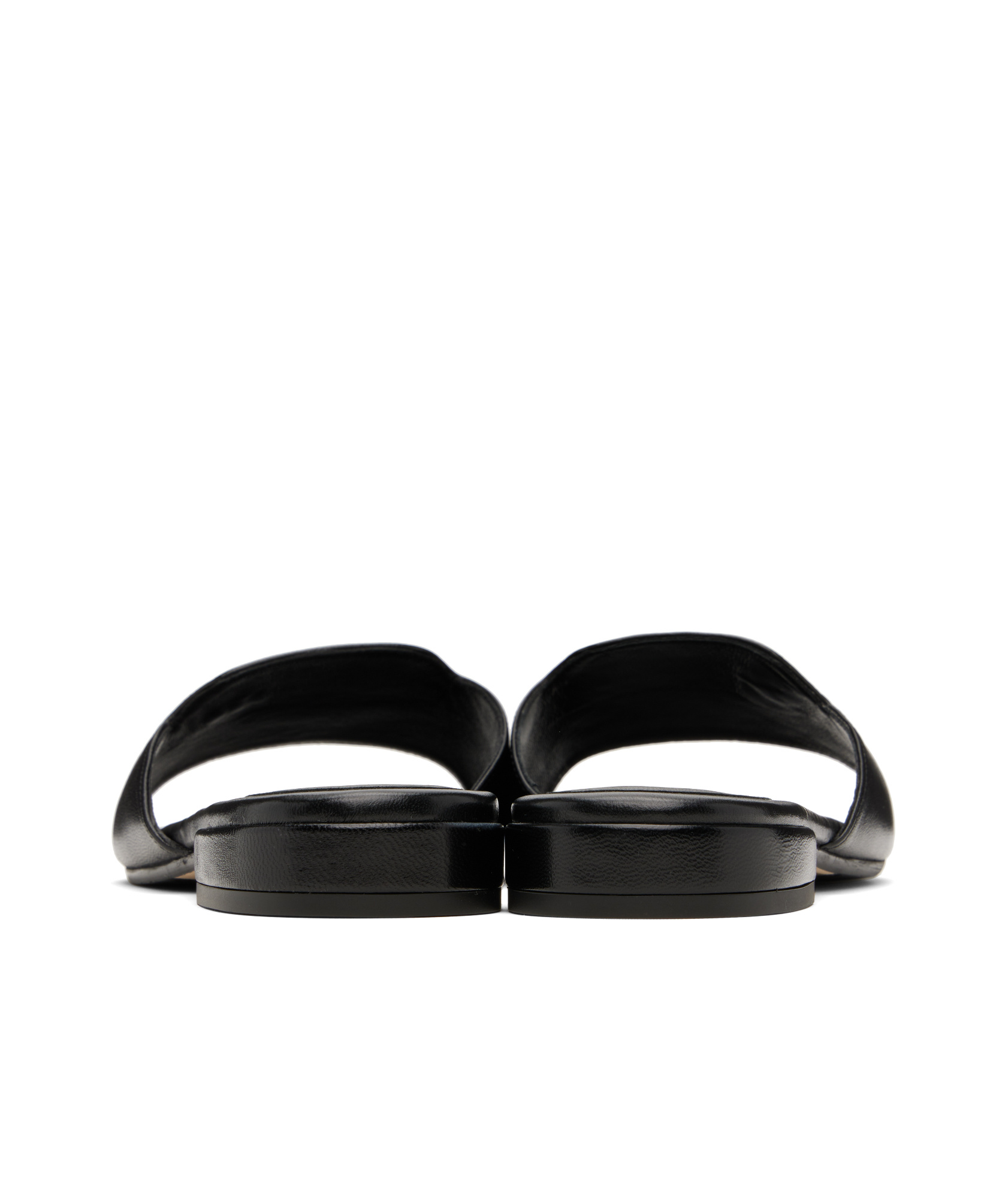 Jimmy Choo Dina Flat Leather Sandals In Black