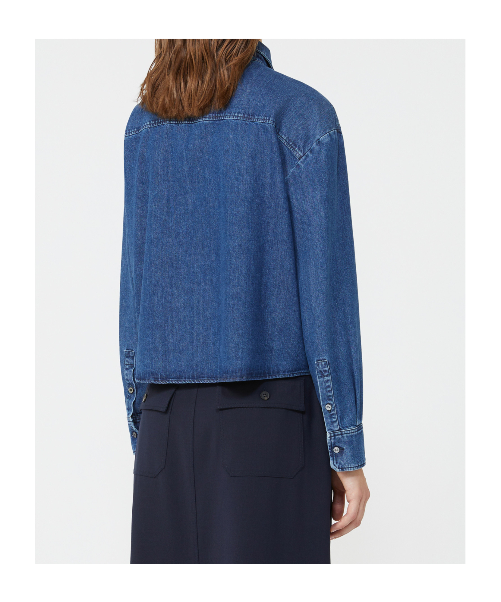 Weekend Max Mara Camicia Oversize Medium Blue In Blue