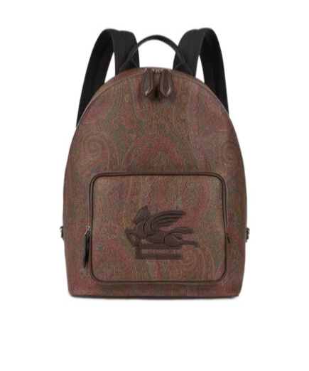 Etro Essential Paisley Backpack In Brown
