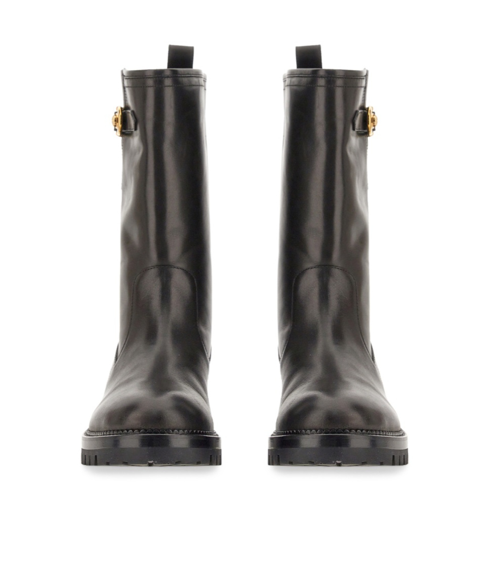 Versace Women's Stivale Safety Pin Boot In Black