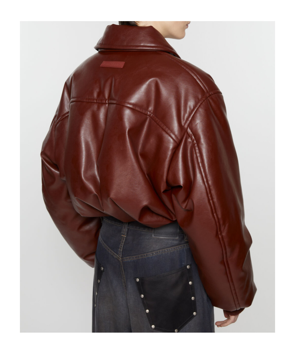 Shop Acne Studios Coated Bomber Jacket In Brown