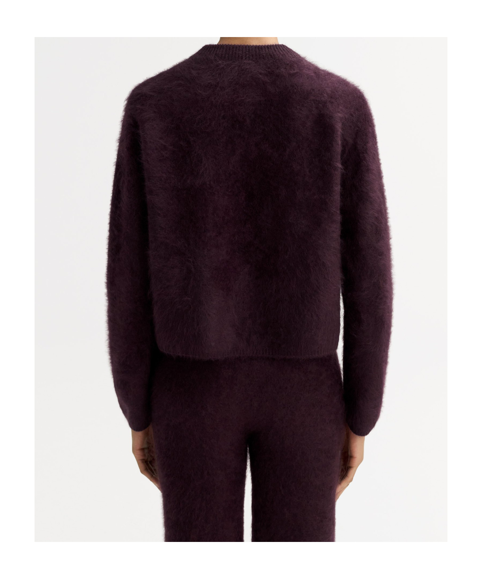 Soft Goat Long-sleeved Sweater In Red