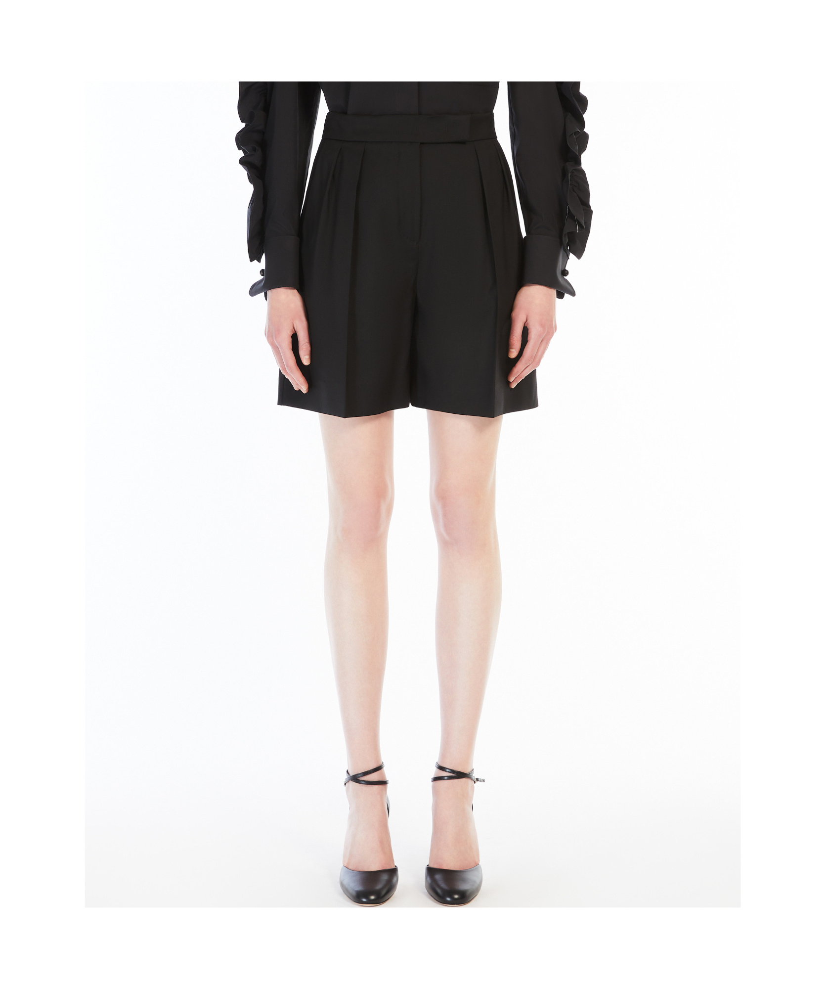 Max Mara Amburgo Shorts In Black