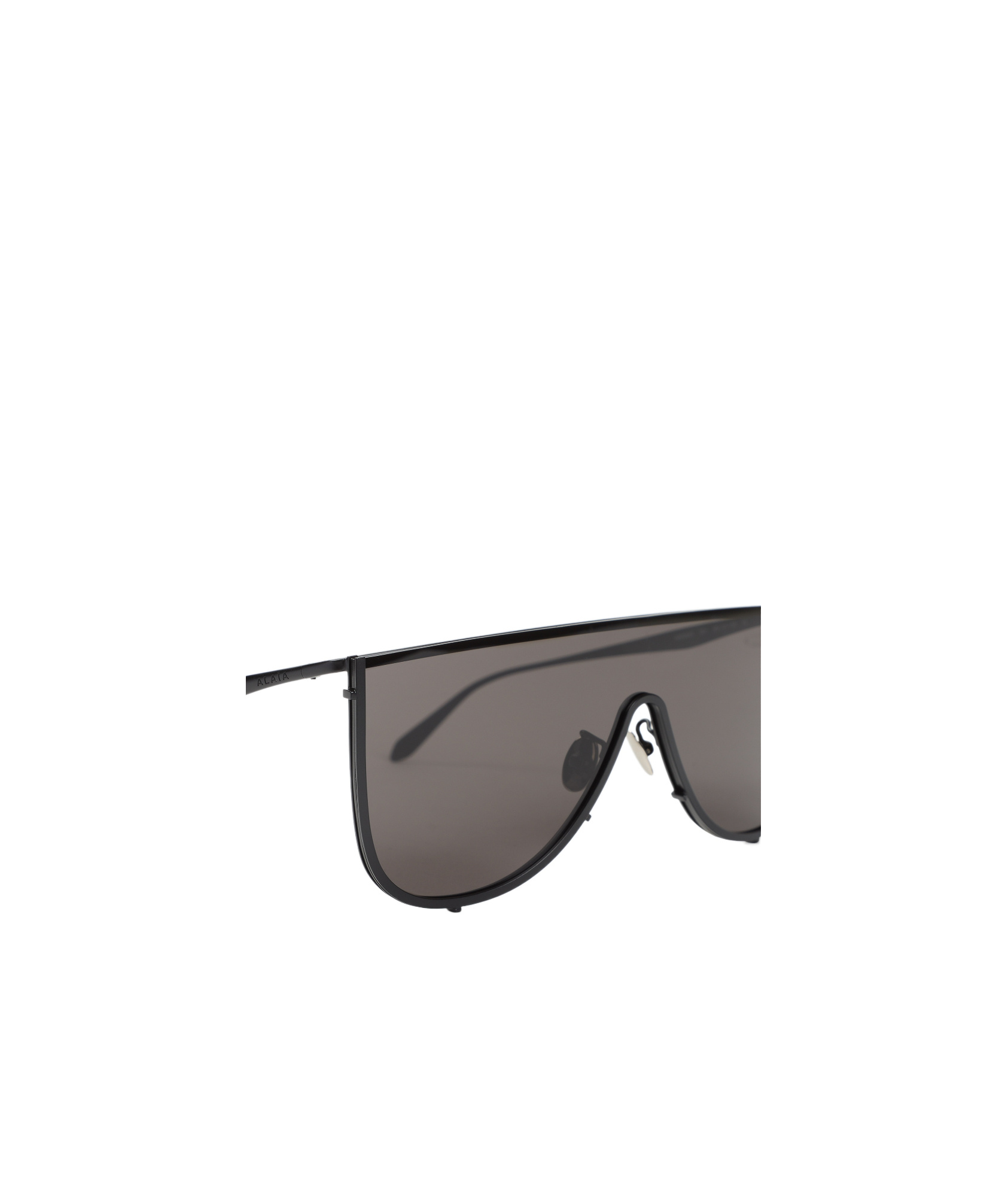 Alaïa Mask-framed Metal Sunglasses In Gray