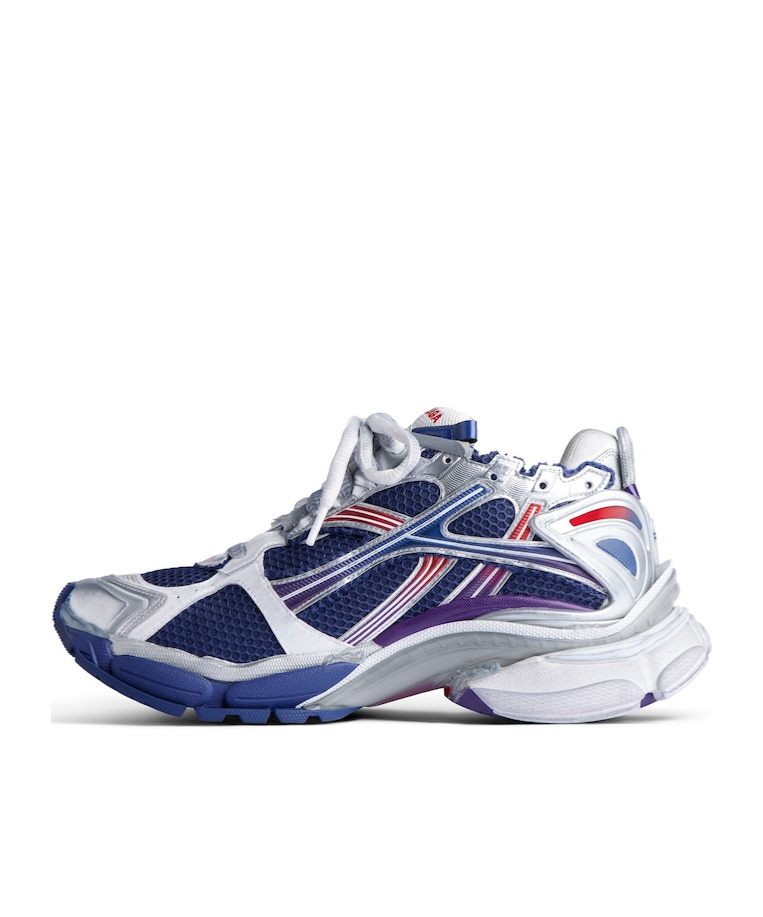 Shop Balenciaga Men's Runner Gradient Sneaker In Navy/red/grey In Navy Blue, Red And Gray