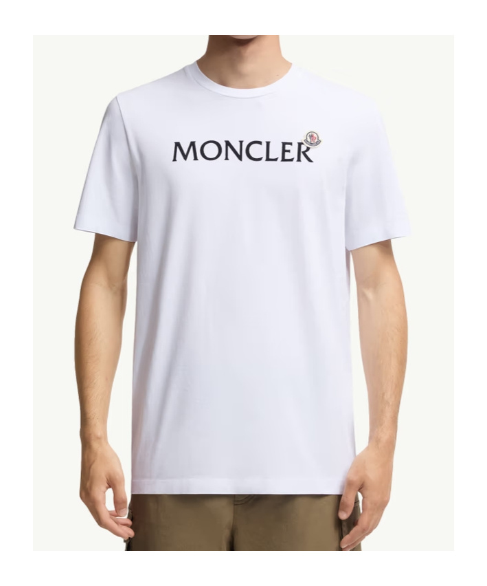 Moncler T-shirt With Flocked Logo