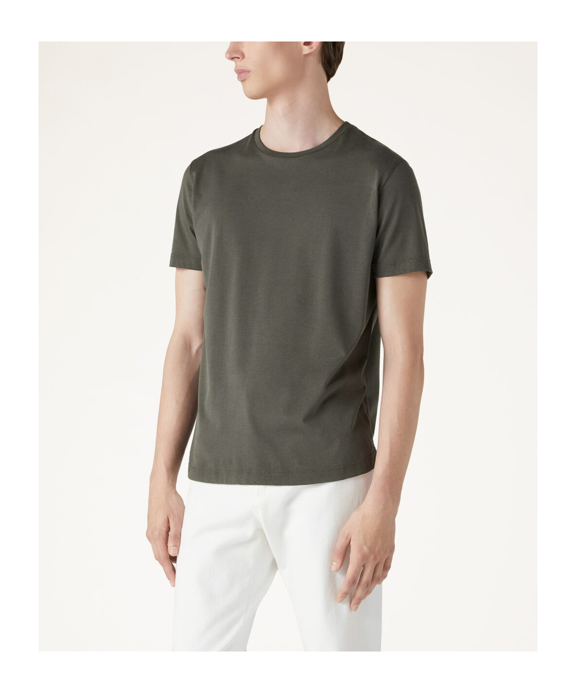 Loro Piana Short-sleeved T-shirt In Chlorophyll Green