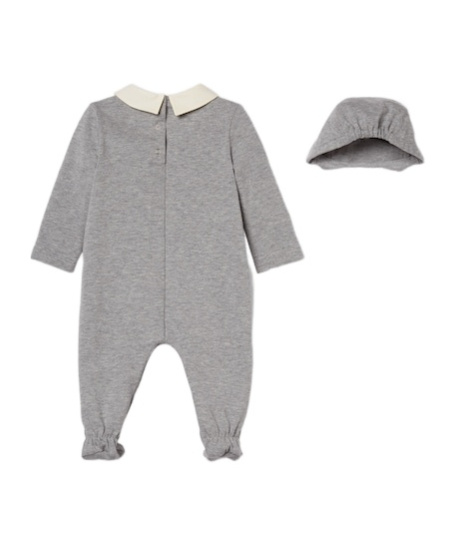 Gucci Kids Set Of Two Babygrow In Gray
