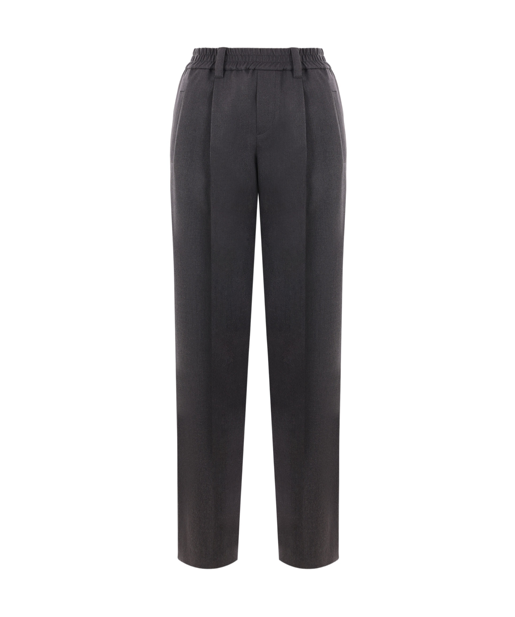 Brunello Cucinelli Darted Slim Trousers In Black
