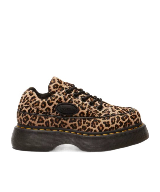 DR. MARTENS' 5-EYE LEOPARD SHOES