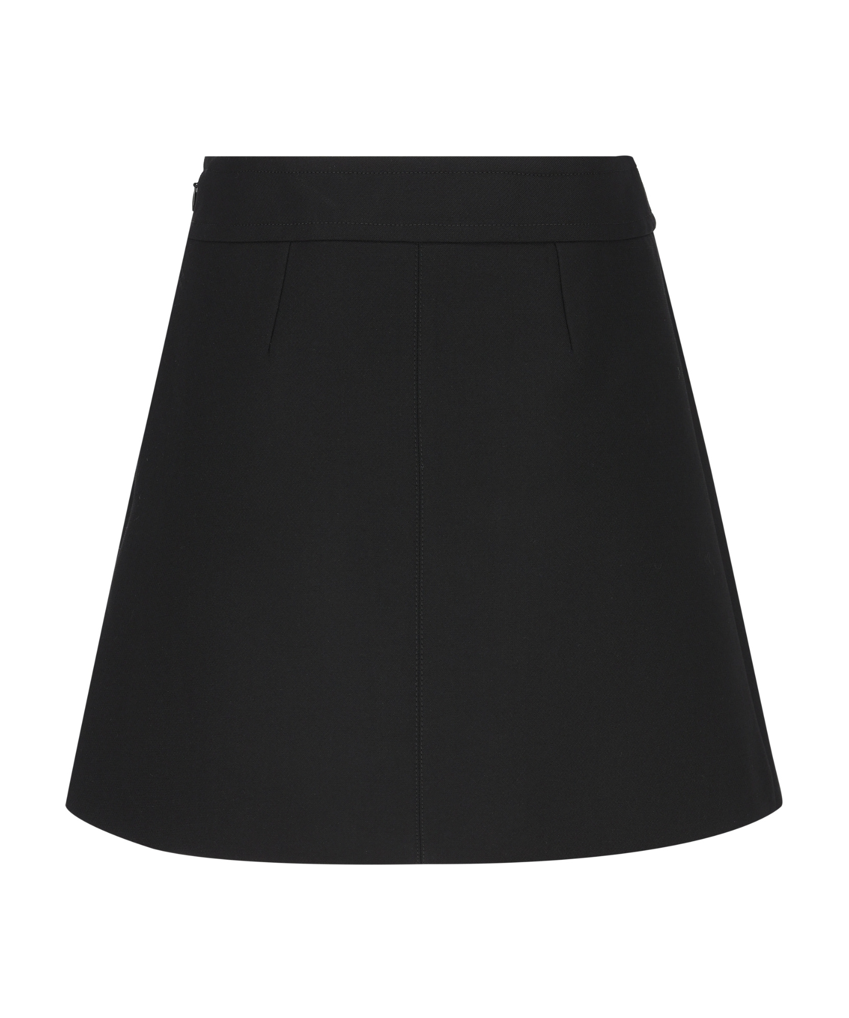 Celine Double-sided Trapezoidal Skirt In Black