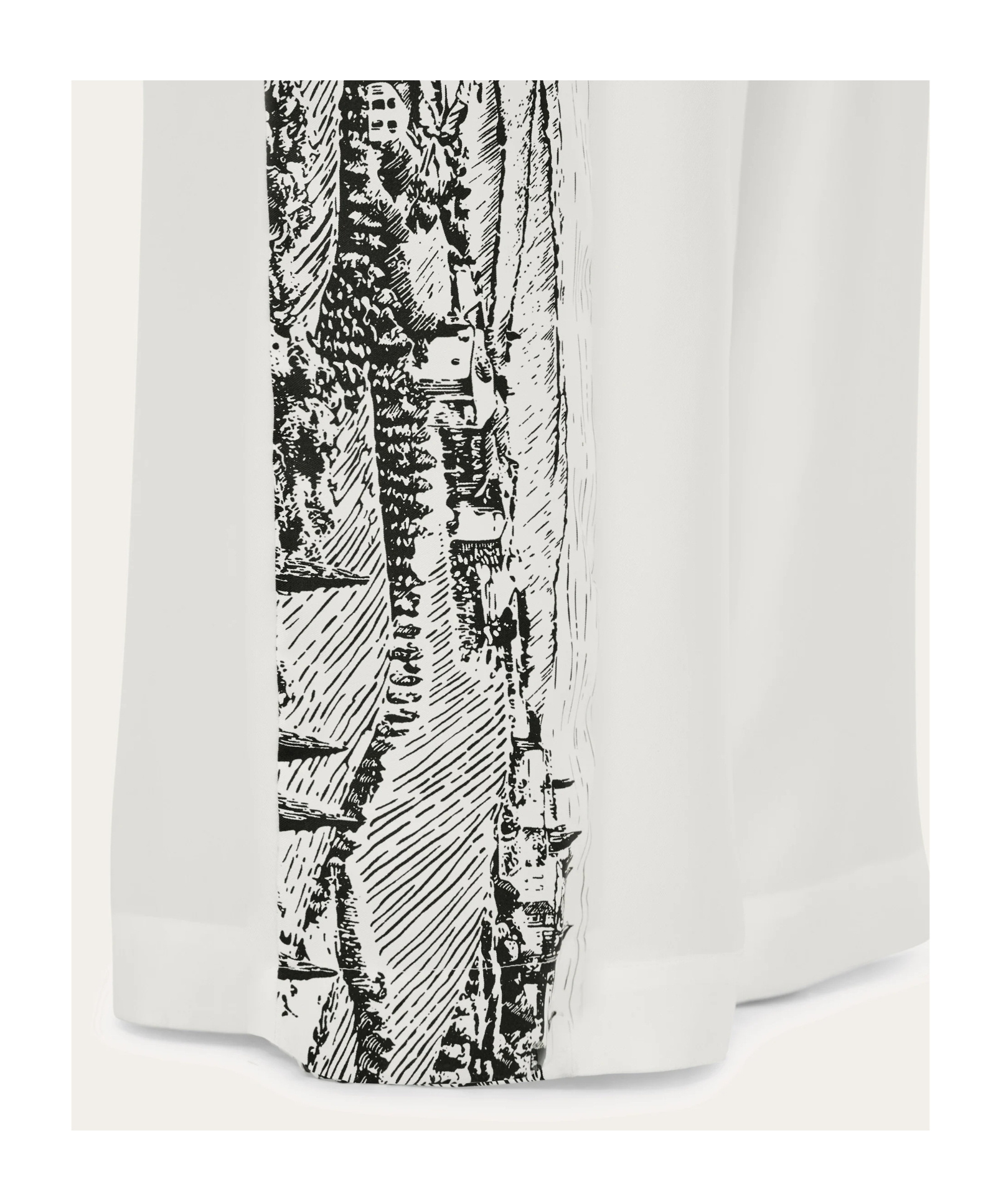 Ferragamo Back To Earth - Silk Trouser In White