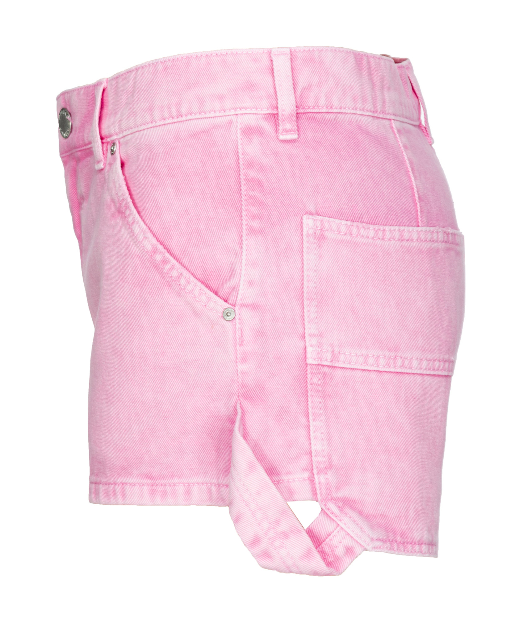 Pinko Workwear Shorts In Cotton Bull Fabric In Pink