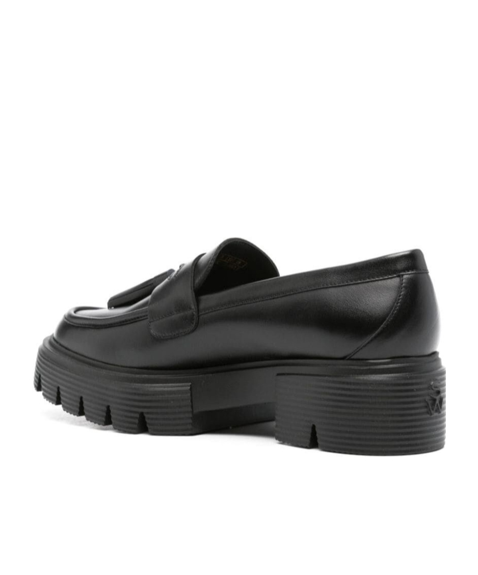 Stuart Weitzman Nolita Tassel-detail Loafers In Black