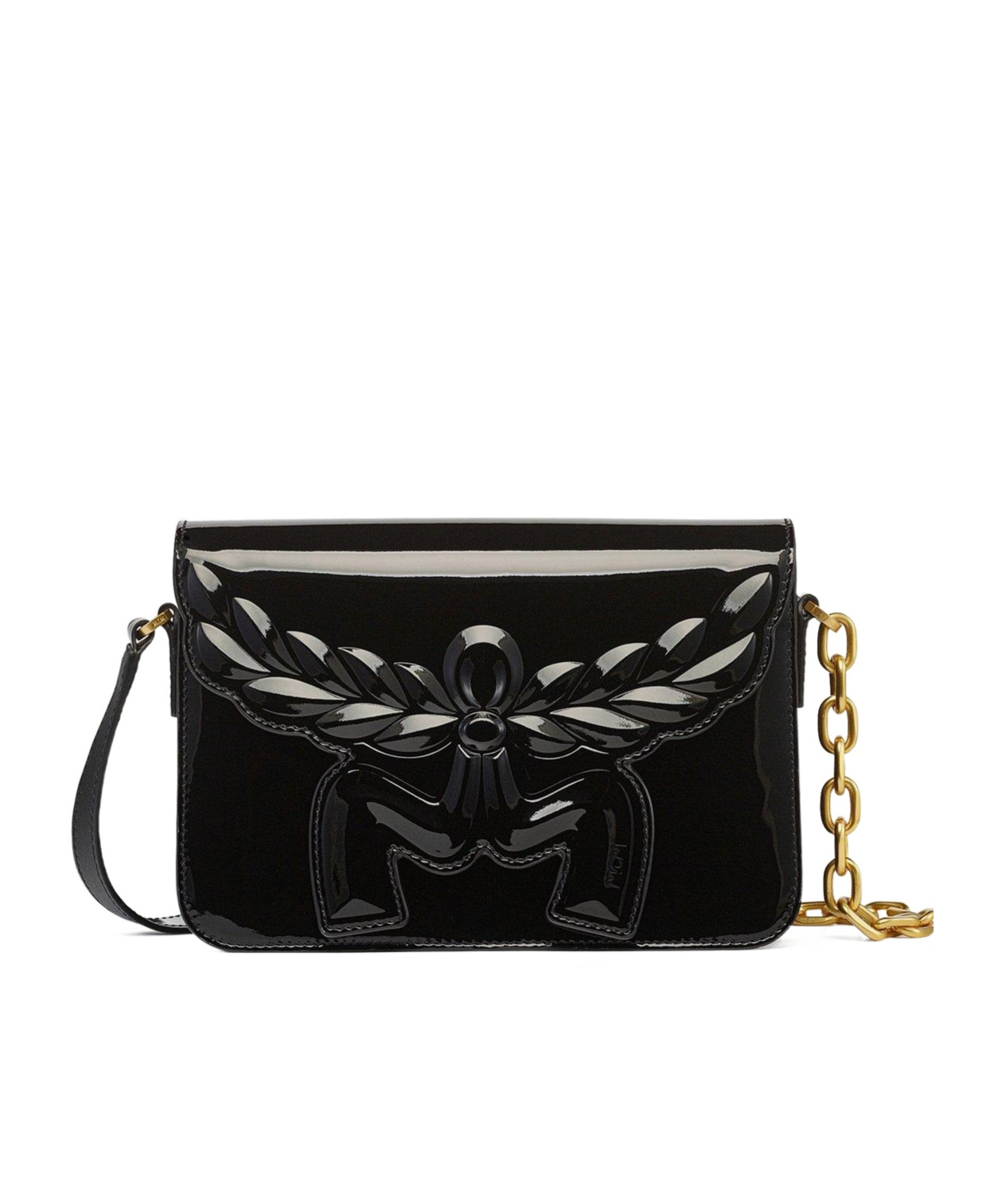 Mcm Small Himmel Laurel Crossbody Bag In Black
