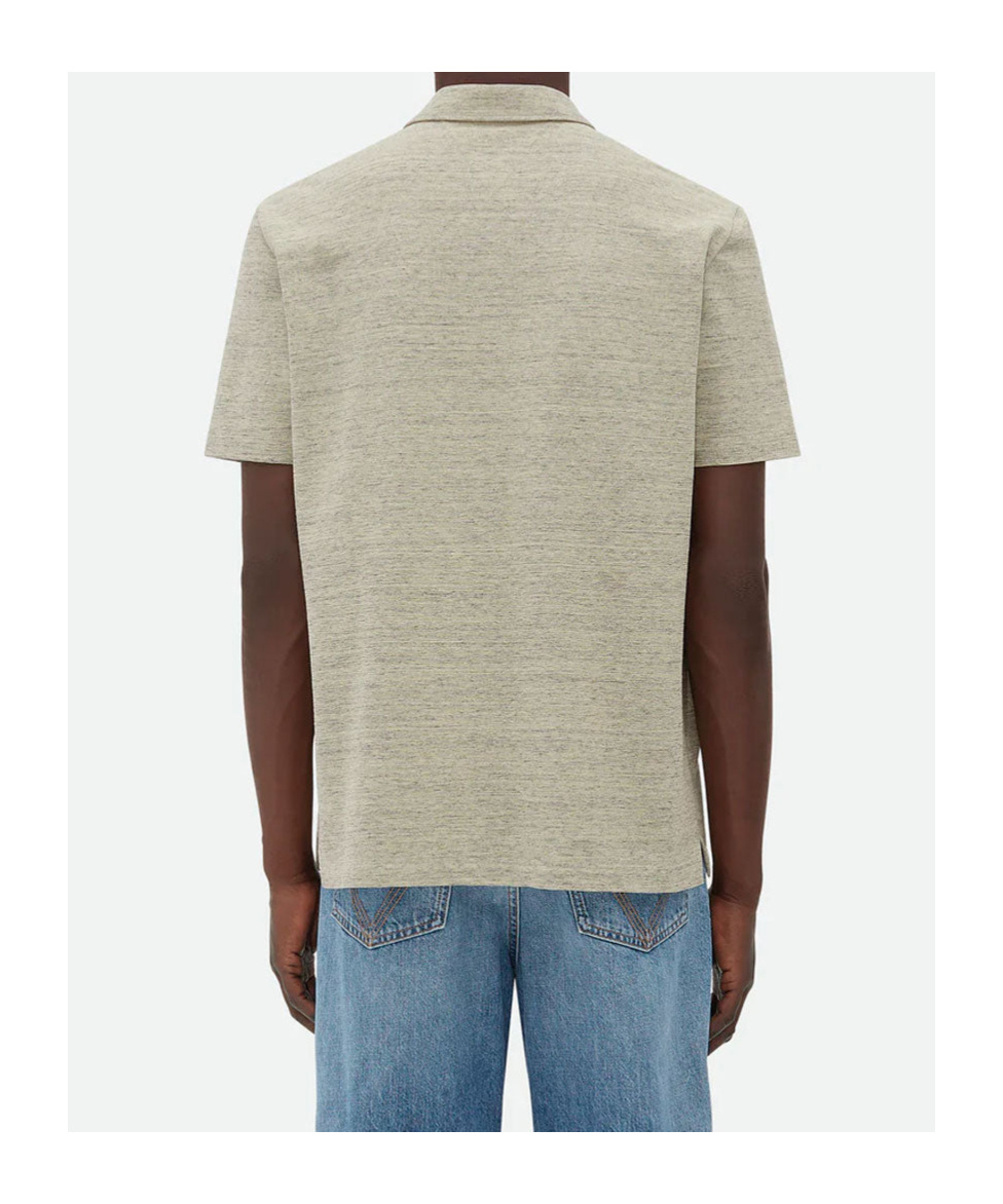 Bottega Veneta Short-sleeved Polo Shirt In Nude