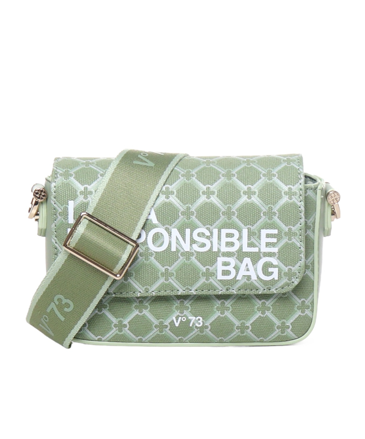 V73 V73 RESPONSIBILITY LOGO PRINTED CROSSBODY BAG