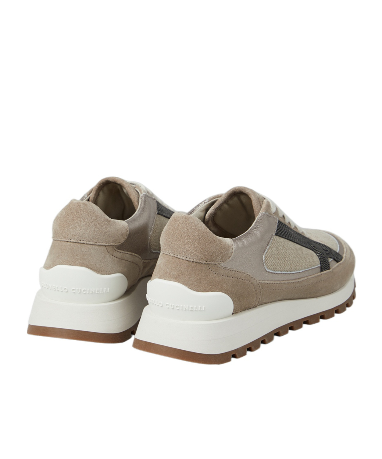 Brunello Cucinelli Monili-embellished Sneakers In Multicolor