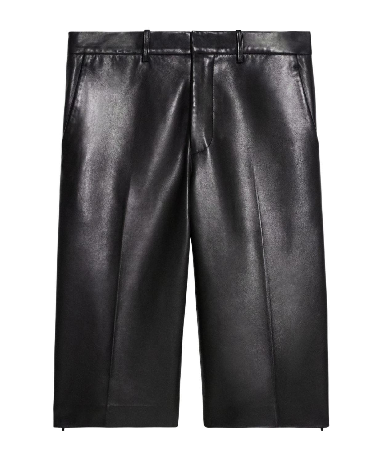 Helmut Lang Leather Car Short