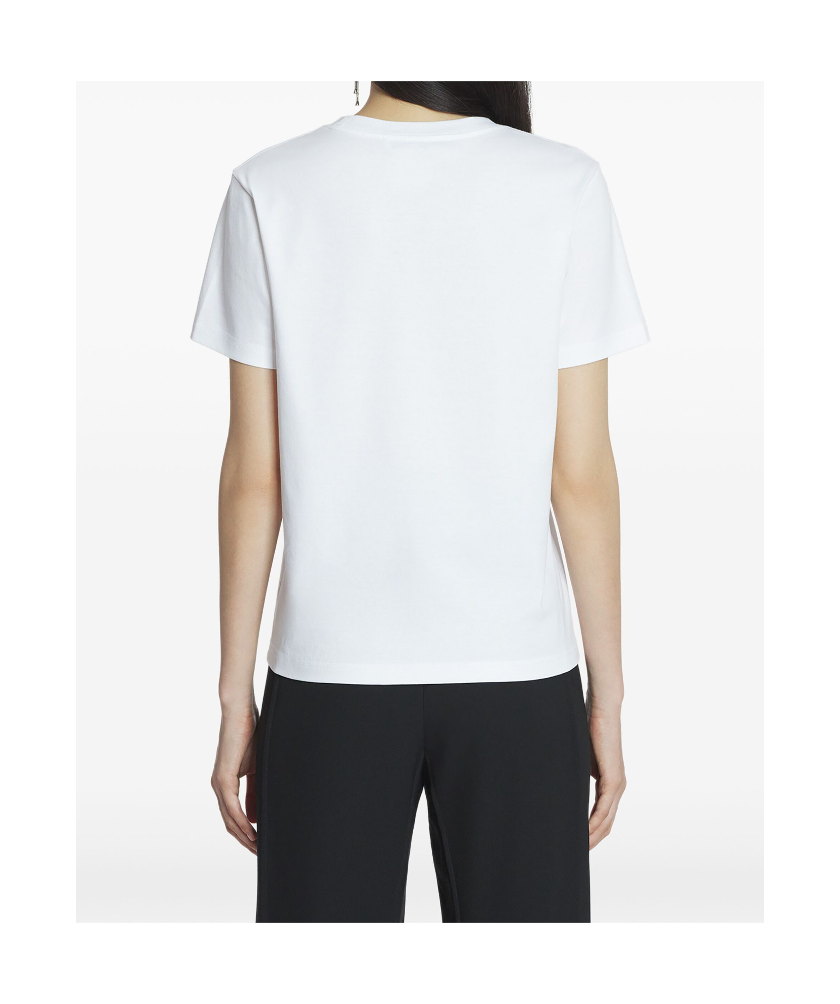 Lanvin Embroidered Script Logo T-shirt In White