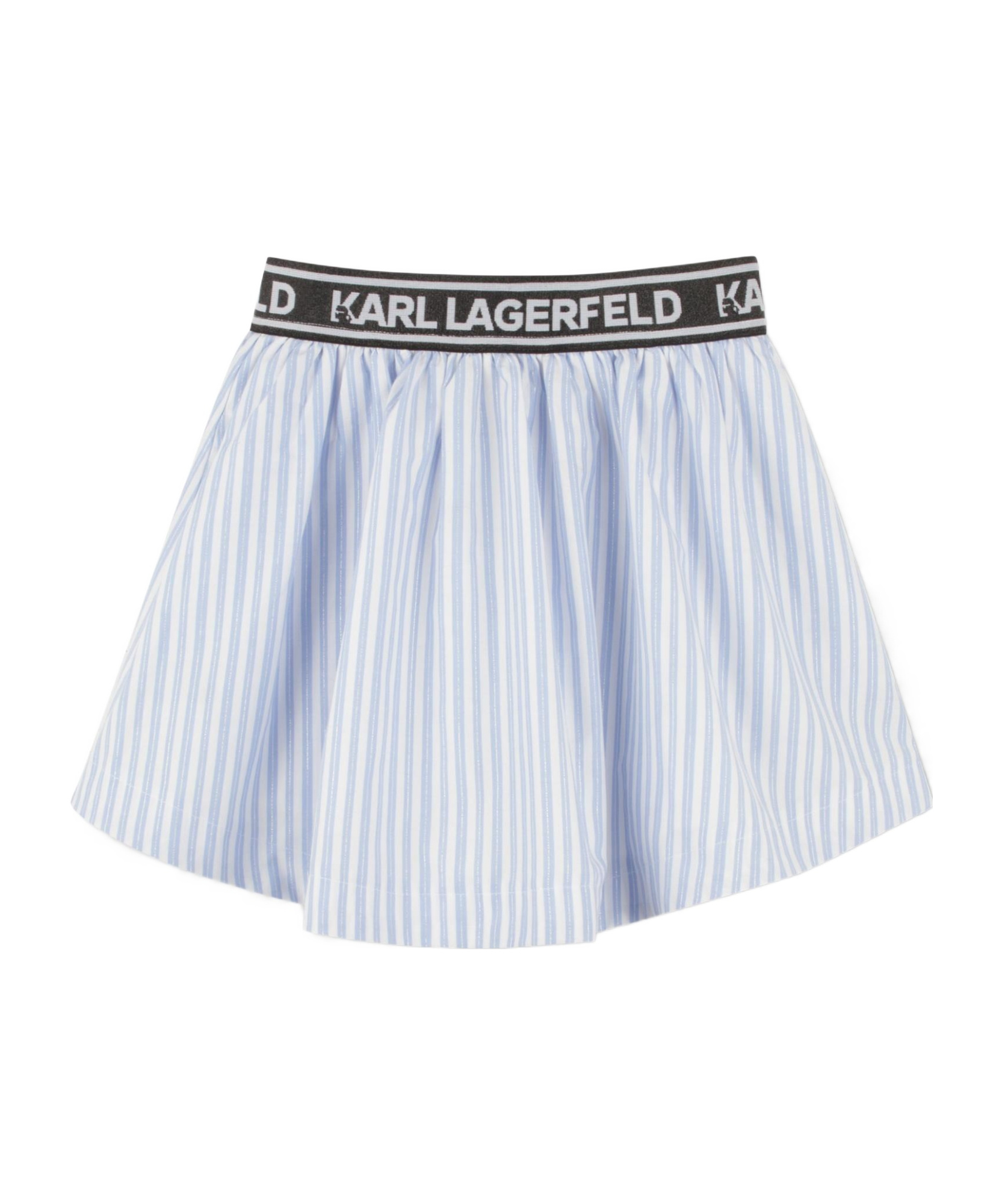 Karl Lagerfeld Striped Skirt In White