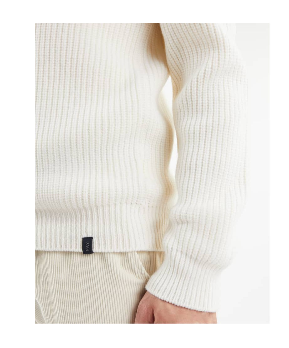 Fay Turtleneck Sweater In White