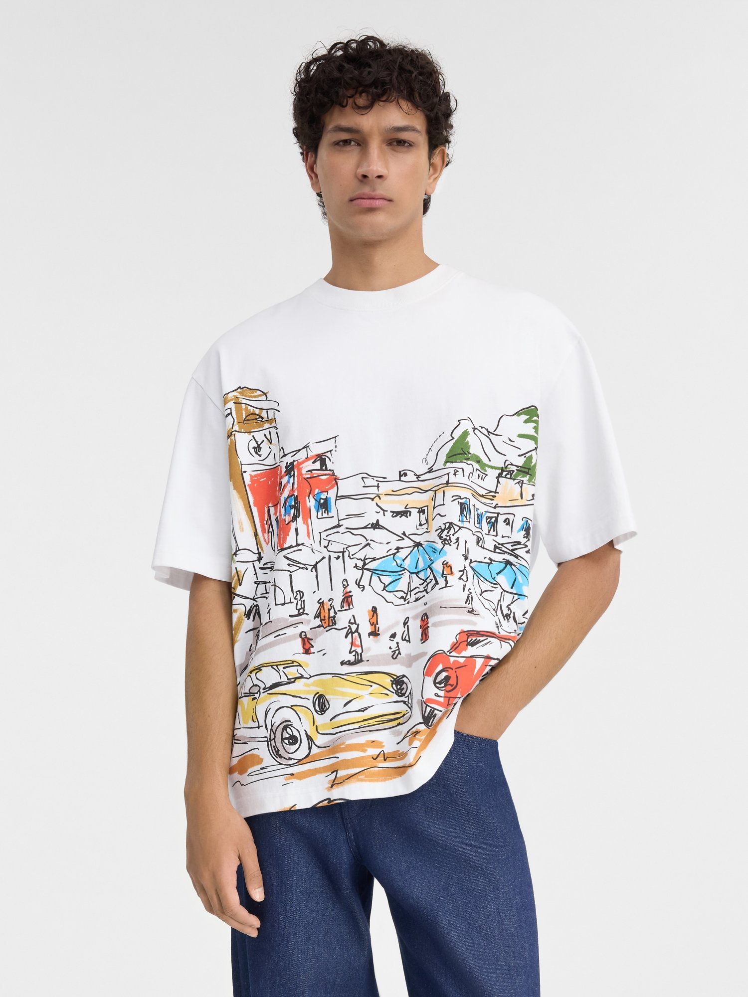 Jacquemus Largo Cotton T-shirt In White