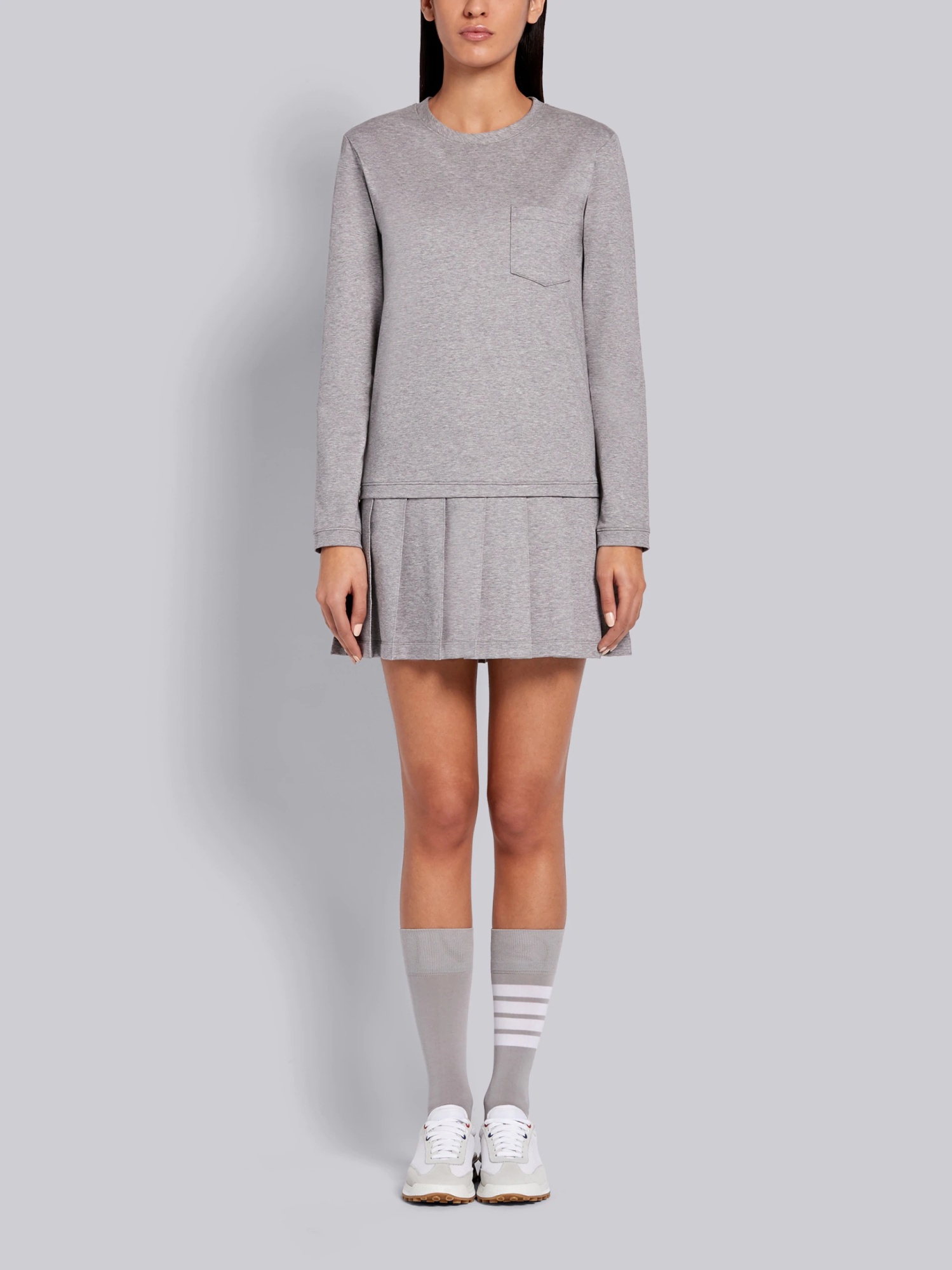 Thom Browne Short Dresses In Gray