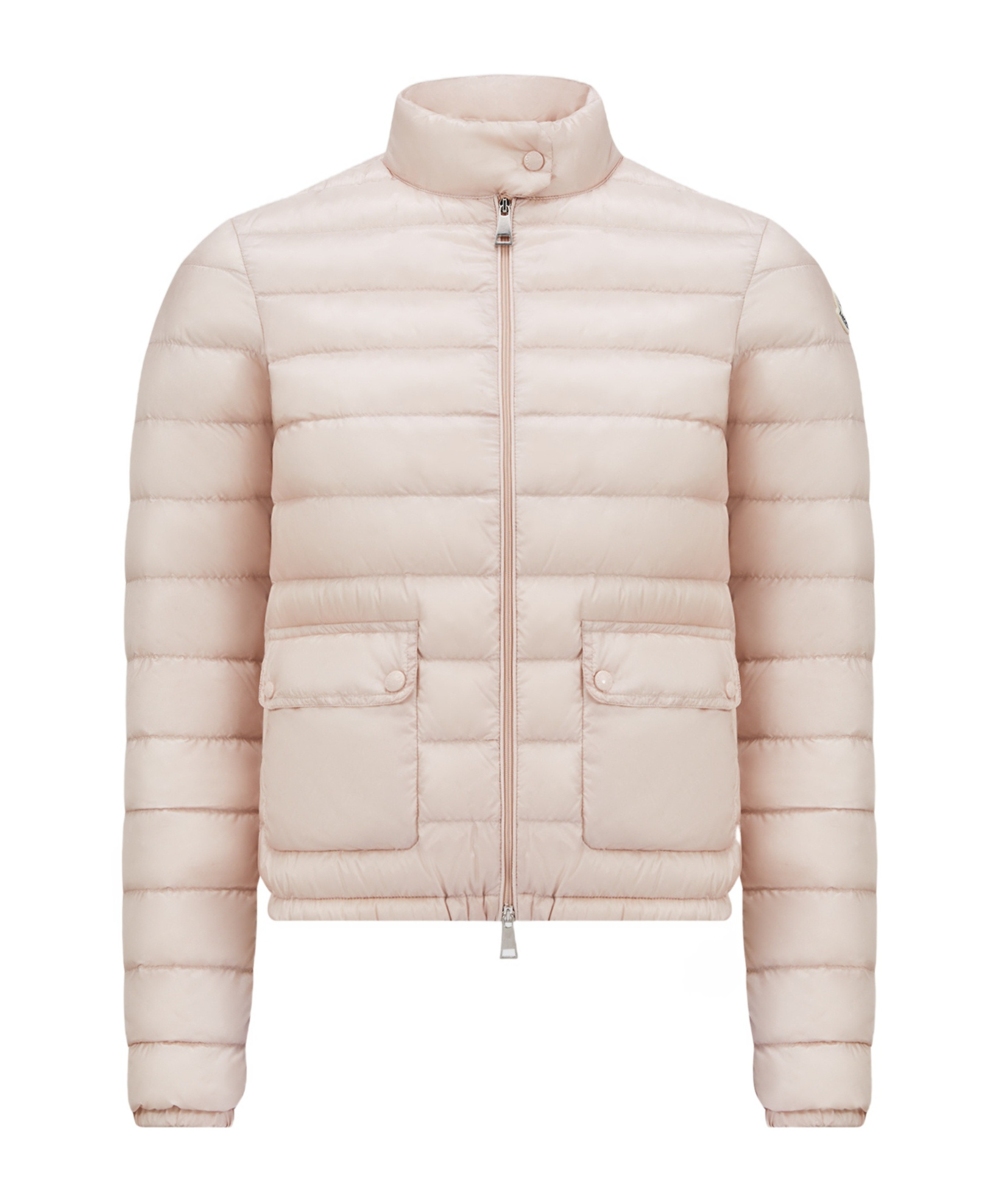 Shop Moncler Lans Foldable Short Down Jacket In Pink