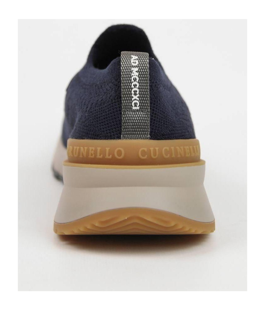 Brunello Cucinelli Sneakers With Mesh Panels In Black